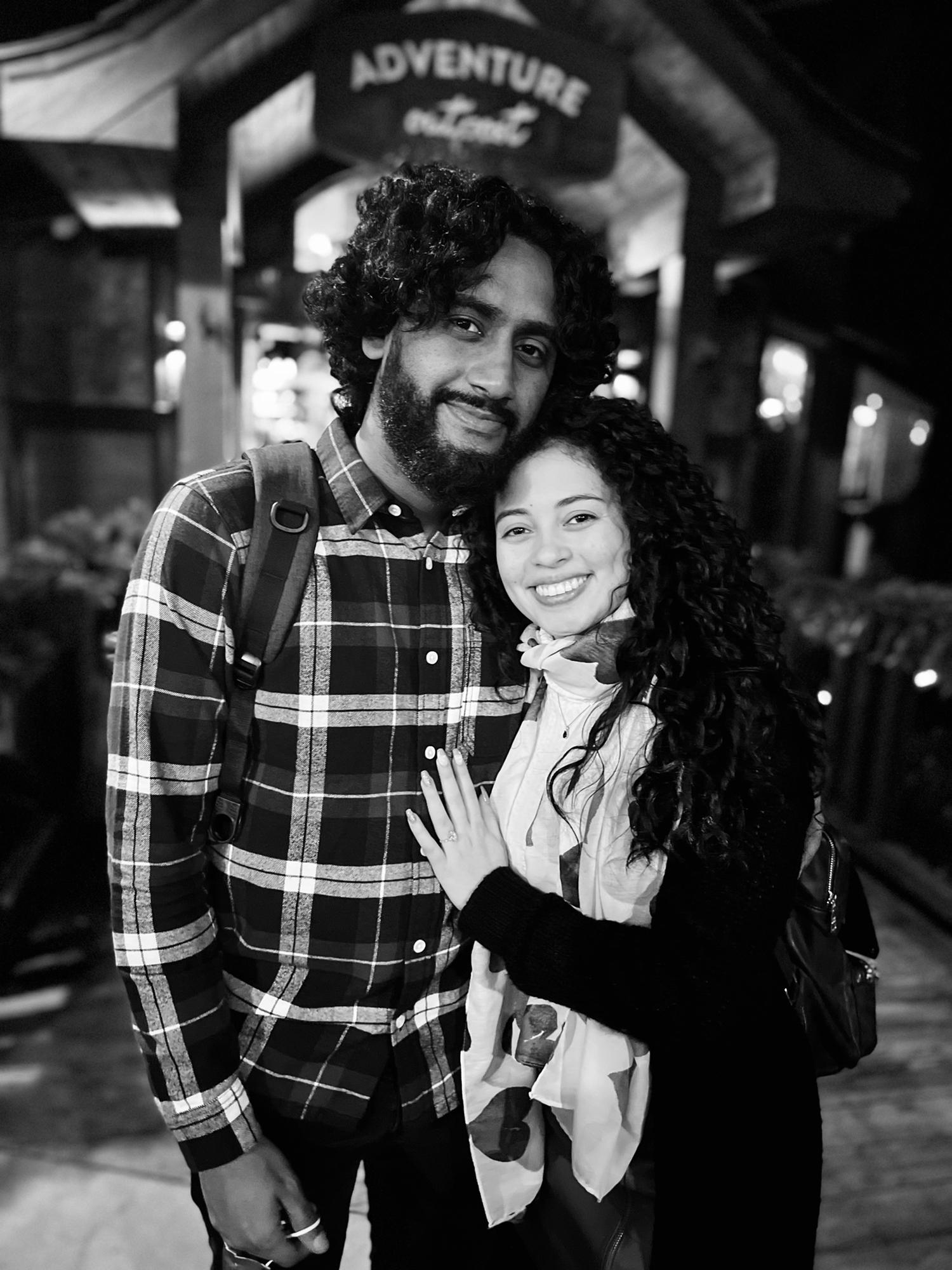 12/27/21 - First picture as an engaged couple