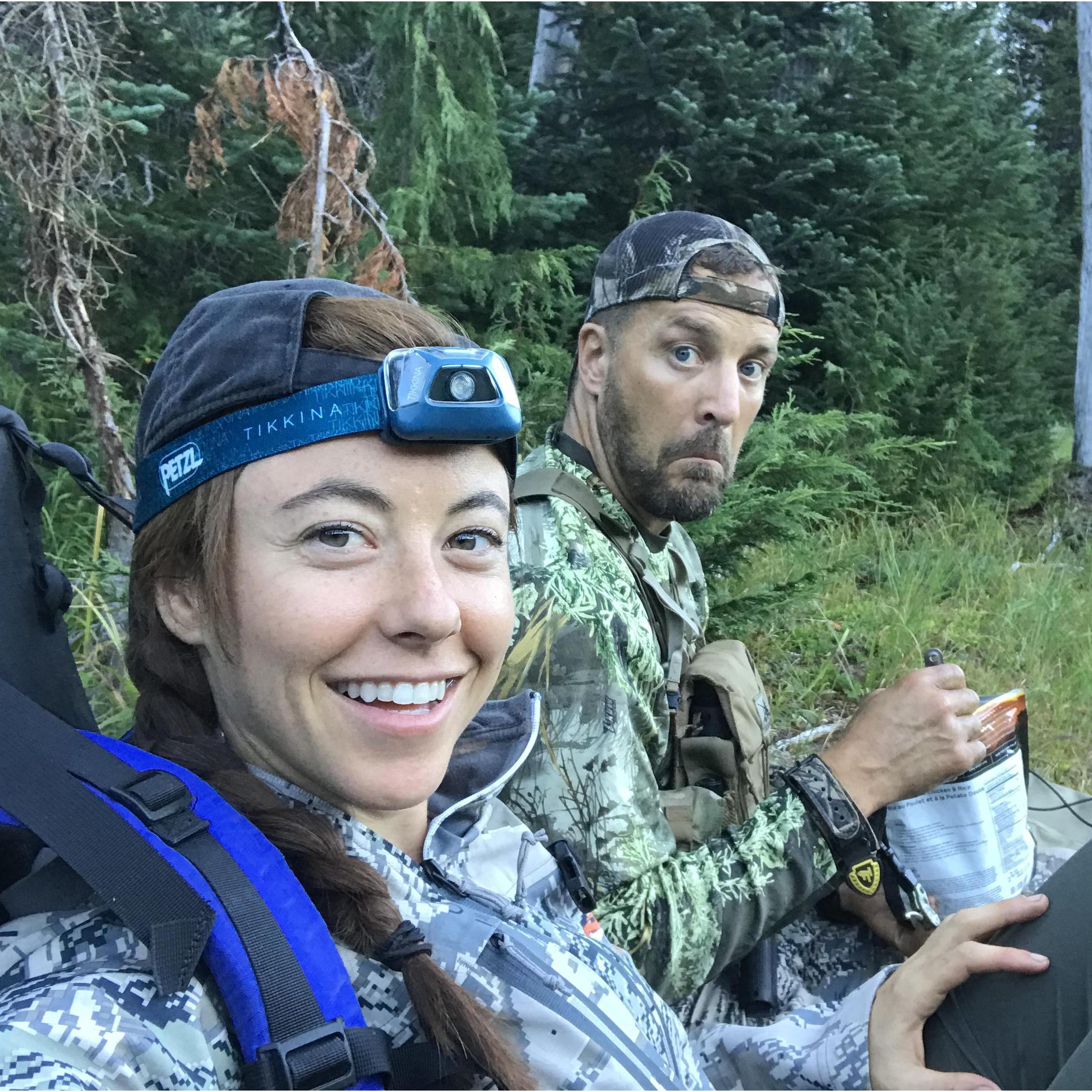 Elk hunting meal time