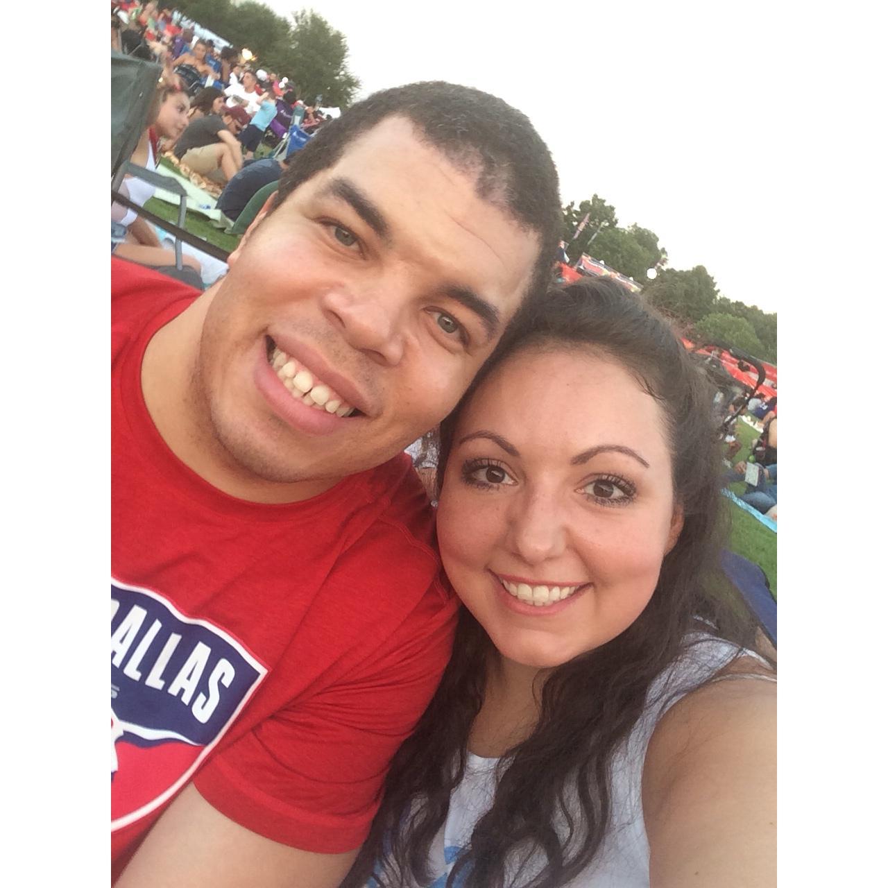 Fourth of July at Kaboom Town in Addison, Texas