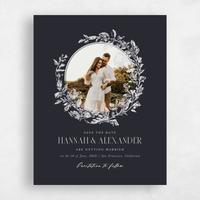 Black Wedding Save the Date - Treviso Photo