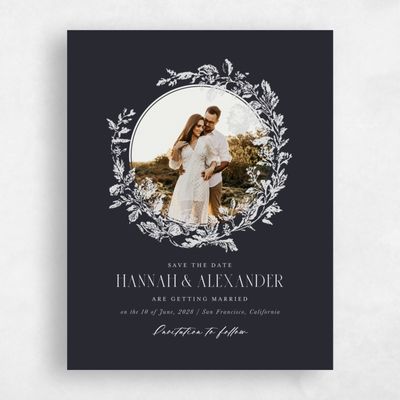 Black Wedding Save the Date - Treviso Photo