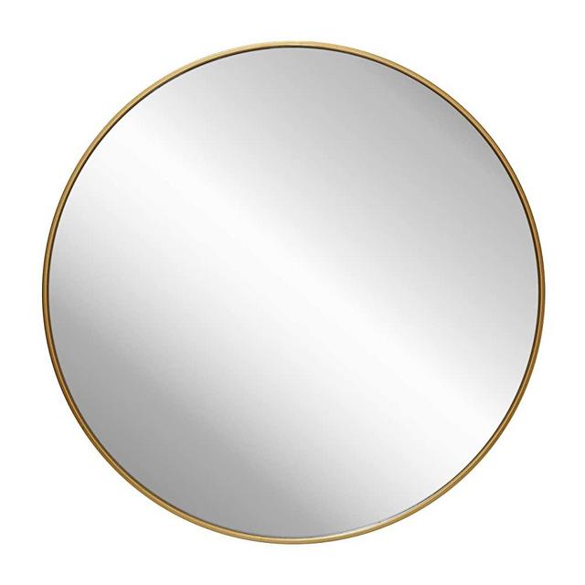 HBCY Creations Circle Wall Mirror Inch Round Wall Mirror for Entryways, Washrooms, Living Rooms and More (Gold, 36")