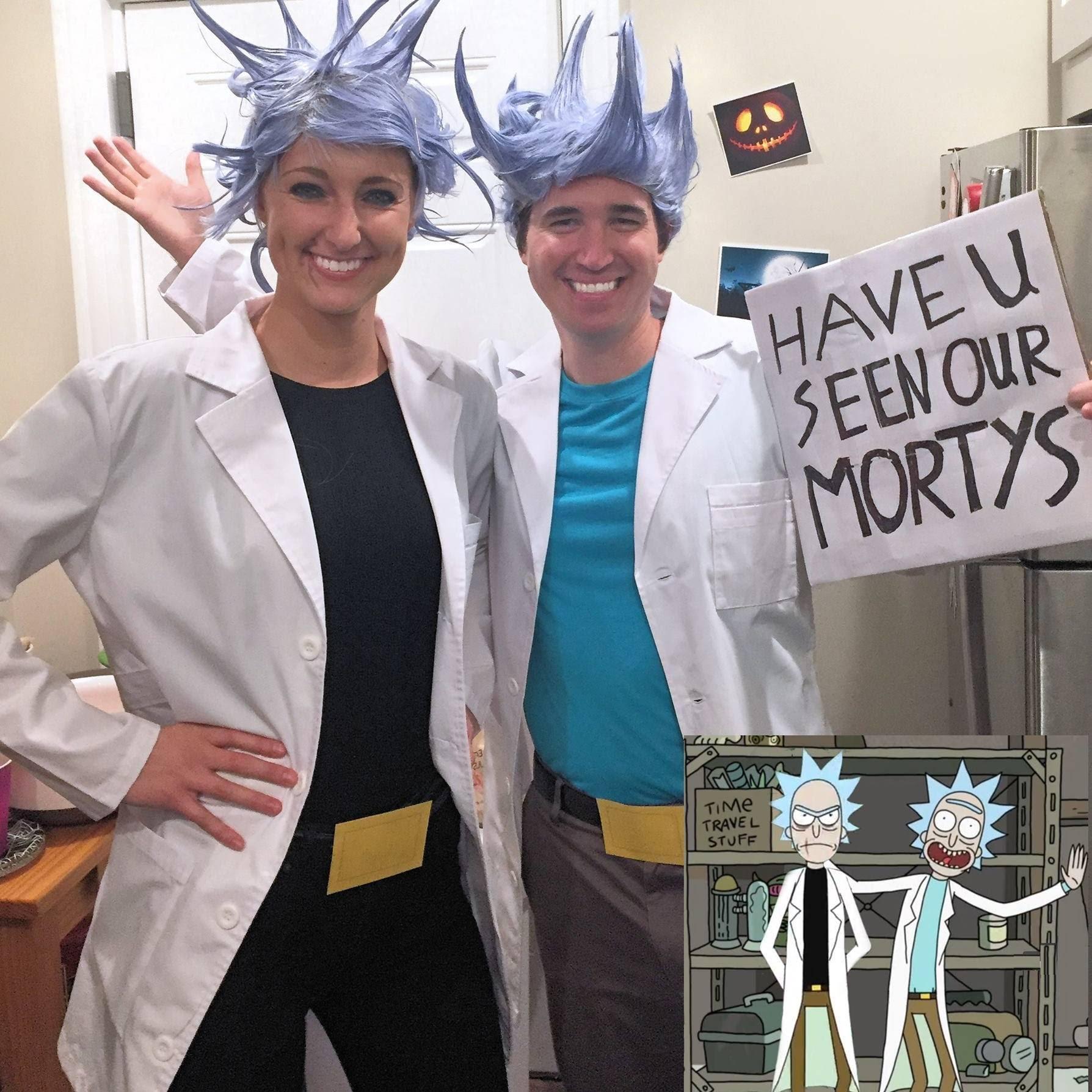 Halloween - 2016. Rick and Evil Rick from the show "Rick and Morty"