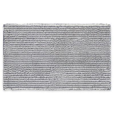 Home Dynamix Ultimate Luxury Heathered 21" x 34" Bath Mat in Blue