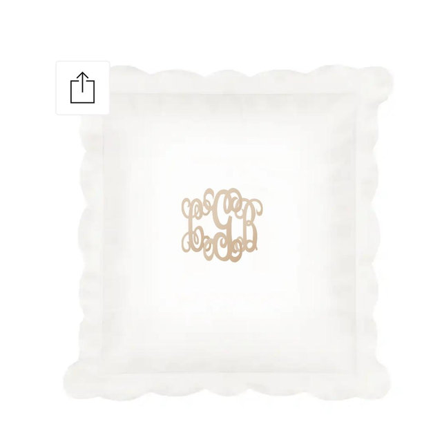 Monogrammed Pillow Sham