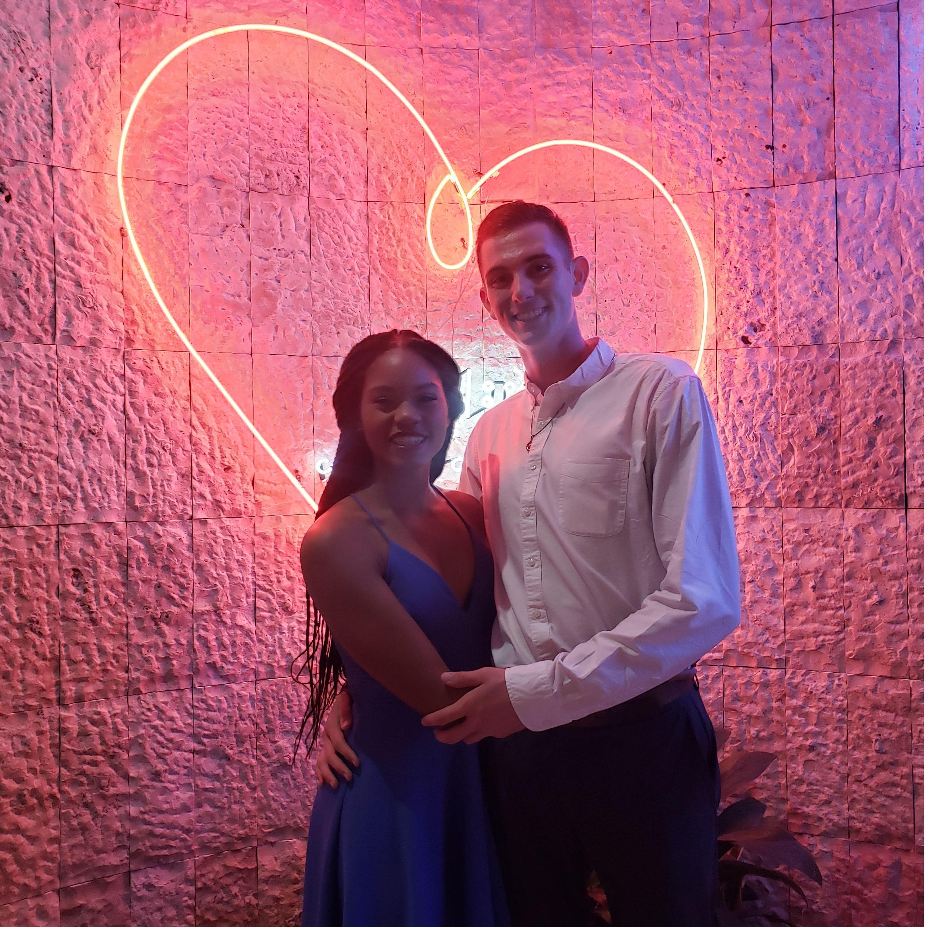Celebrating anniversary in Mexico.