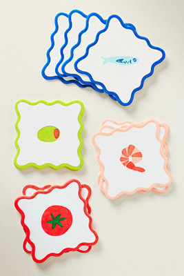 And Here We Are Vellum Coasters, Set of 4
