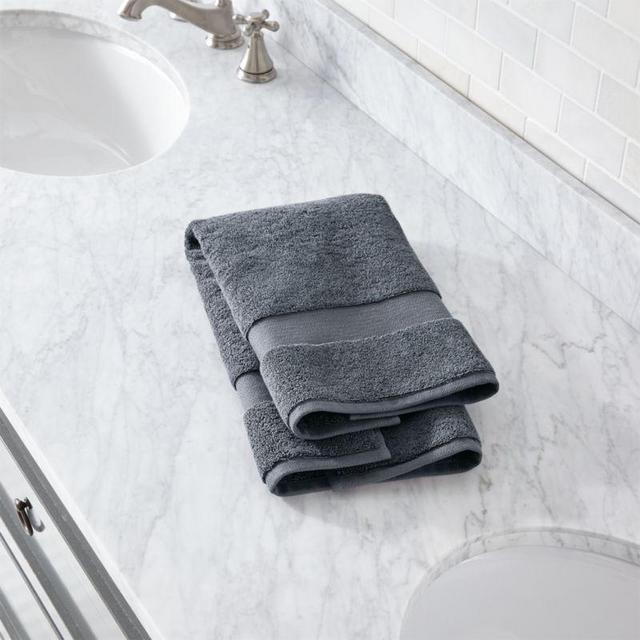 Turkish Cotton 800-Gram Slate Grey Hand Towel