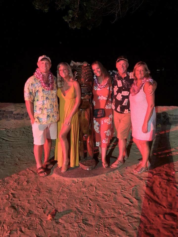 Family after luau in Hawaii - June 2018