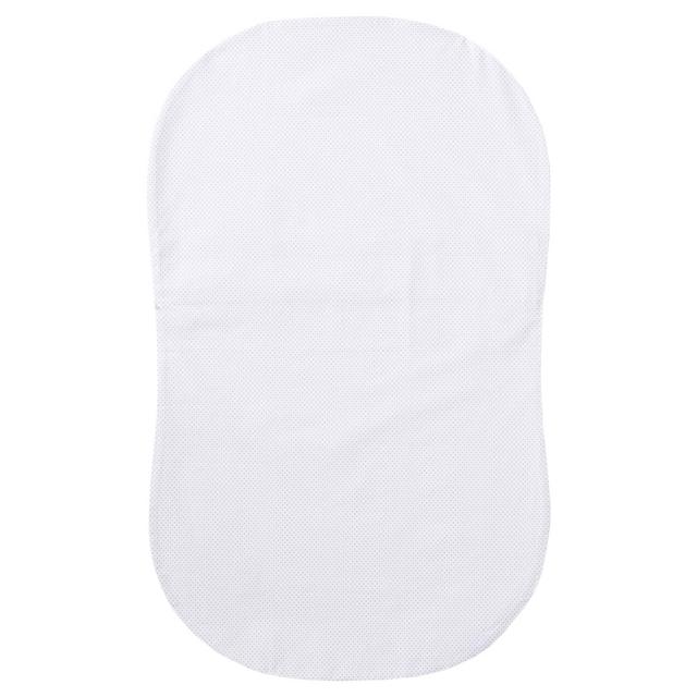 Halo Bassinest Swivel Sleeper Fitted Sheet 100% Cotton (Grey Pin Dot)