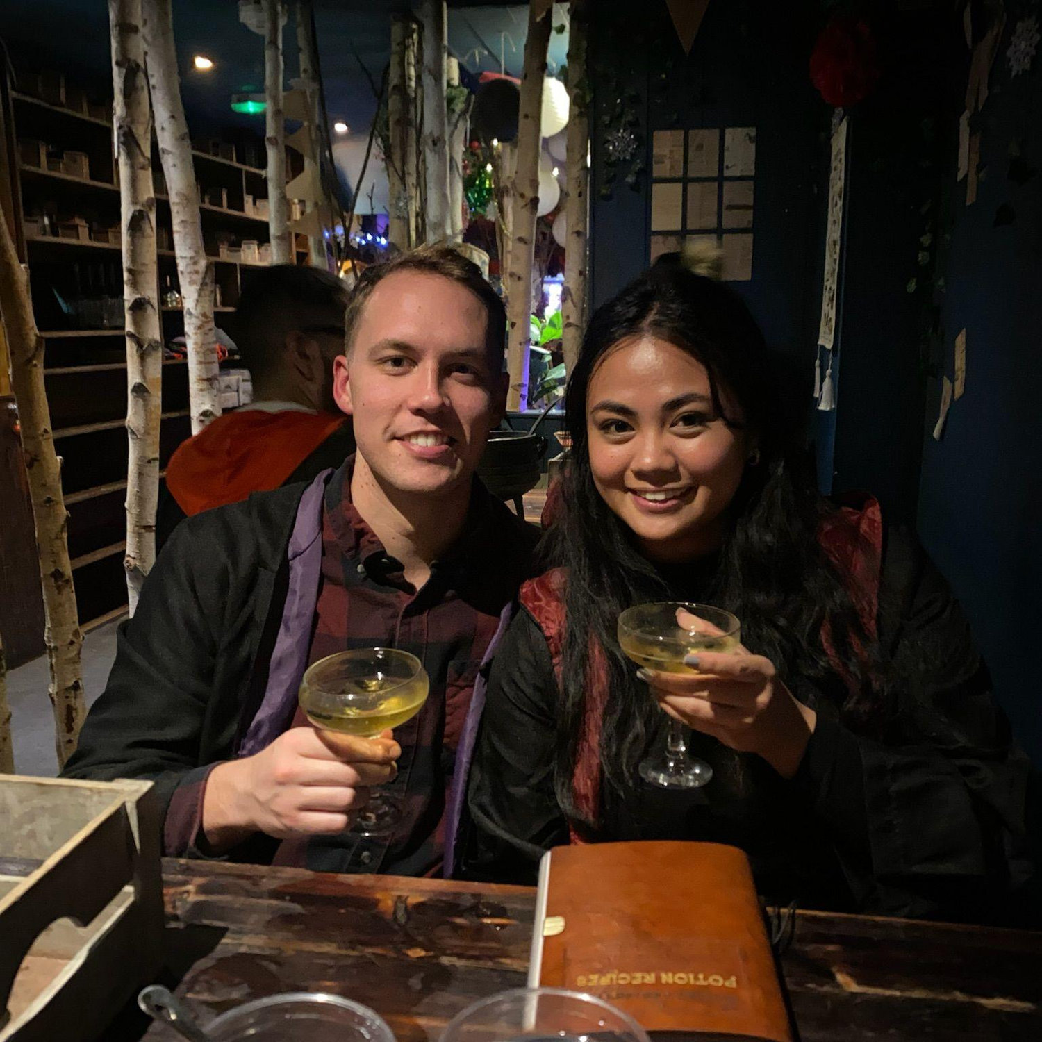 Harry Potter Potion cocktails, Edinburgh, Scotland, December 2023!
