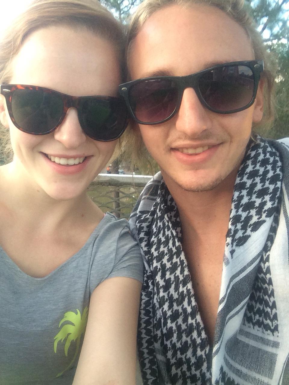 Ferris wheel ride at our first Hulaween. 2015