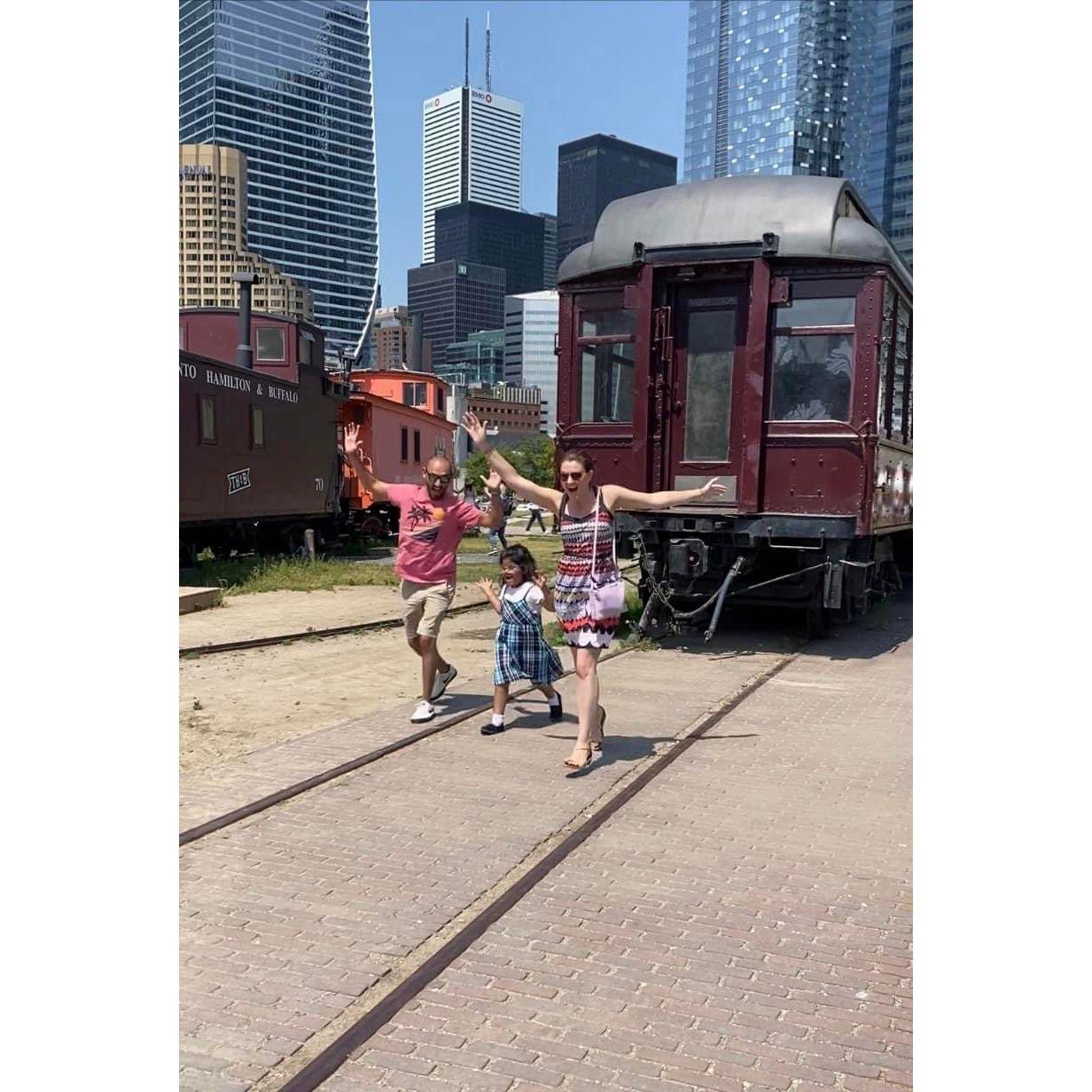 Running from trains with Jyia in Toronto