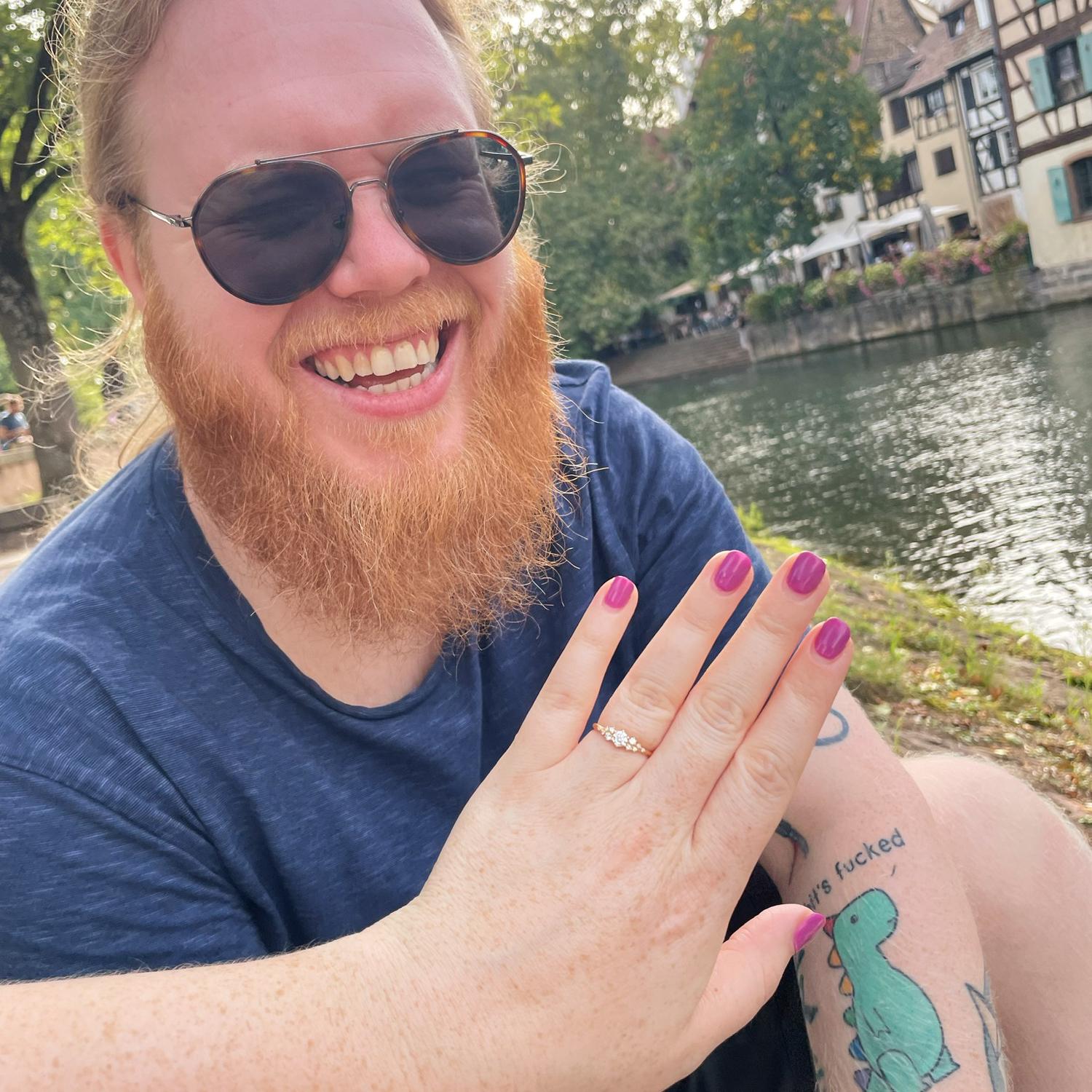 Petit France, Strasbourg, right after the proposal, September 2023