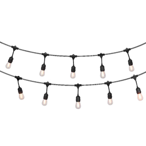 Harbor Breeze 48-ft Plug-in Black Outdoor String Light