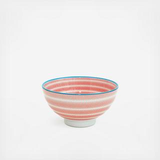 Sendan Colors Rice Bowl, Set of 6
