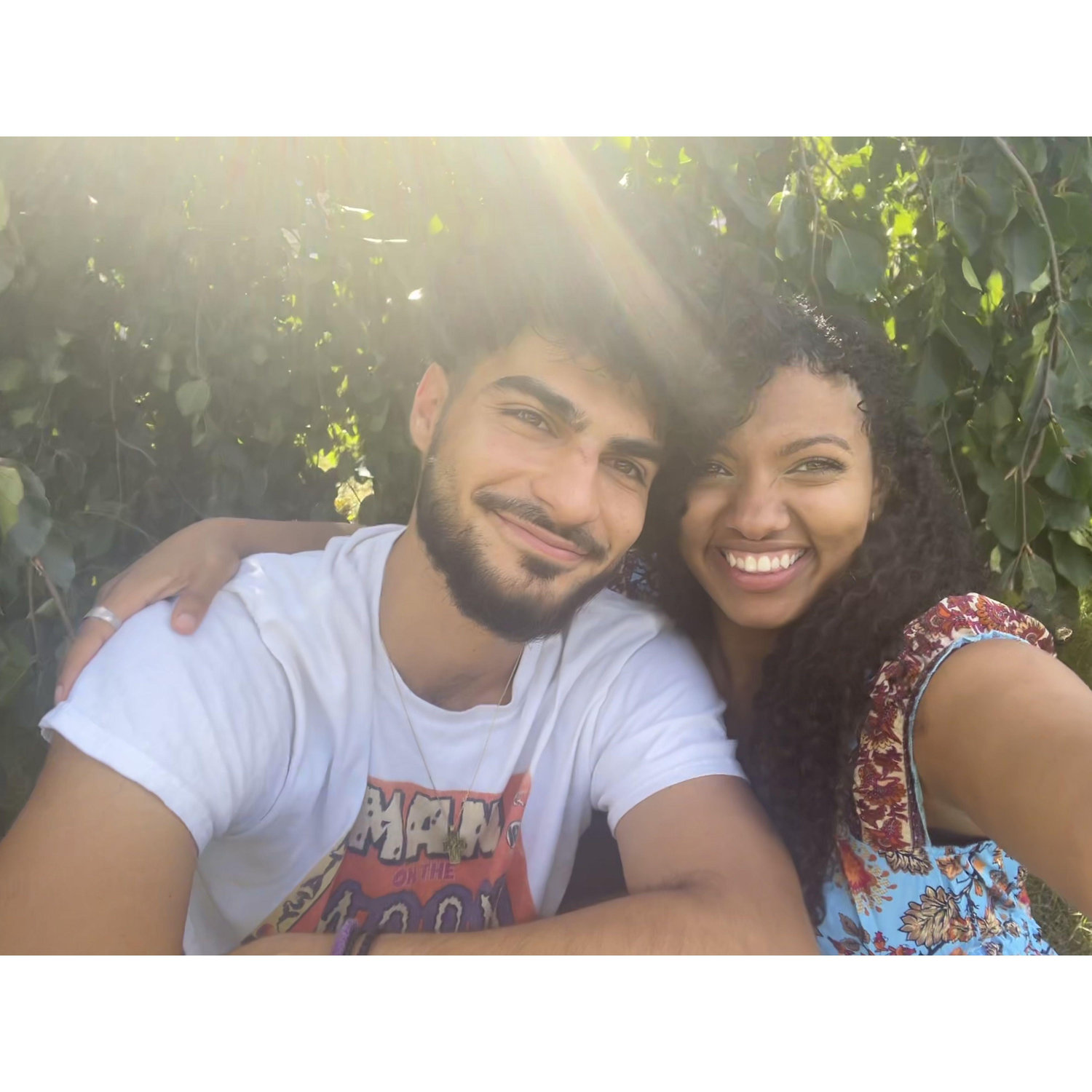 First few months of dating- so much time spent under trees just talking!