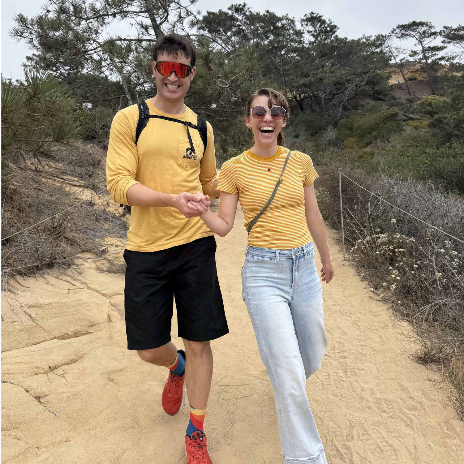 Unintentionally matching for a hike, courtesy of Sam's brother, Blake!