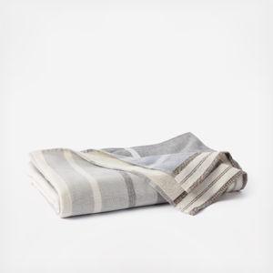 Tomales Organic Beach Towel - Shadow with Indigo Ombre