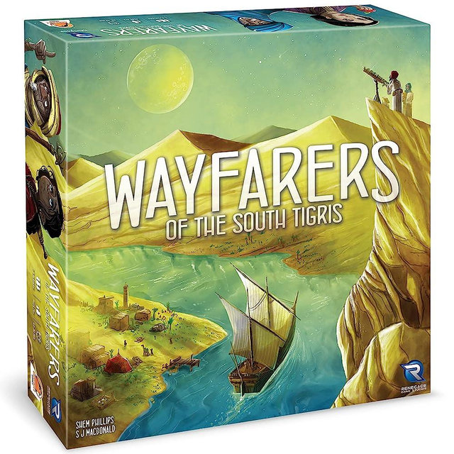 RENEGADE GAMES Wayfarers of The South Tigris - Dice Placement Strategy Board Game, Ages 14+, 1-4 Players, 60-90 Min