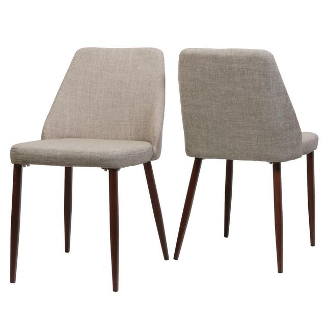 Set of 2 Marlee Mid Century Dining Chairs Wheat - Christopher Knight Home