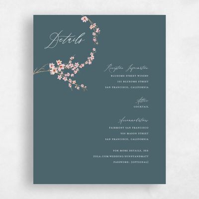 Deep Blue Spruce Wedding Enclosure - Sakura