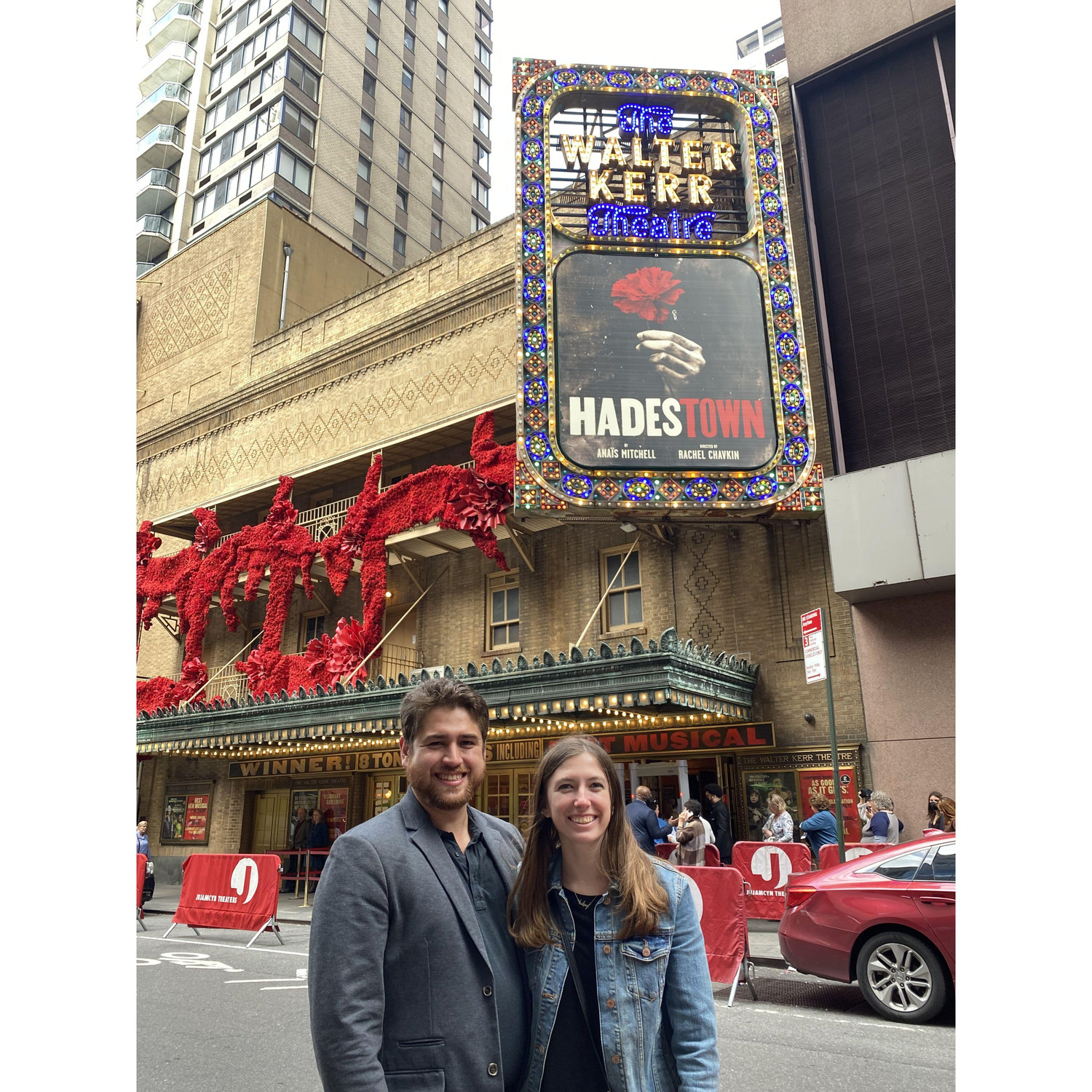 Our first musical together! Hadestown on Broadway
