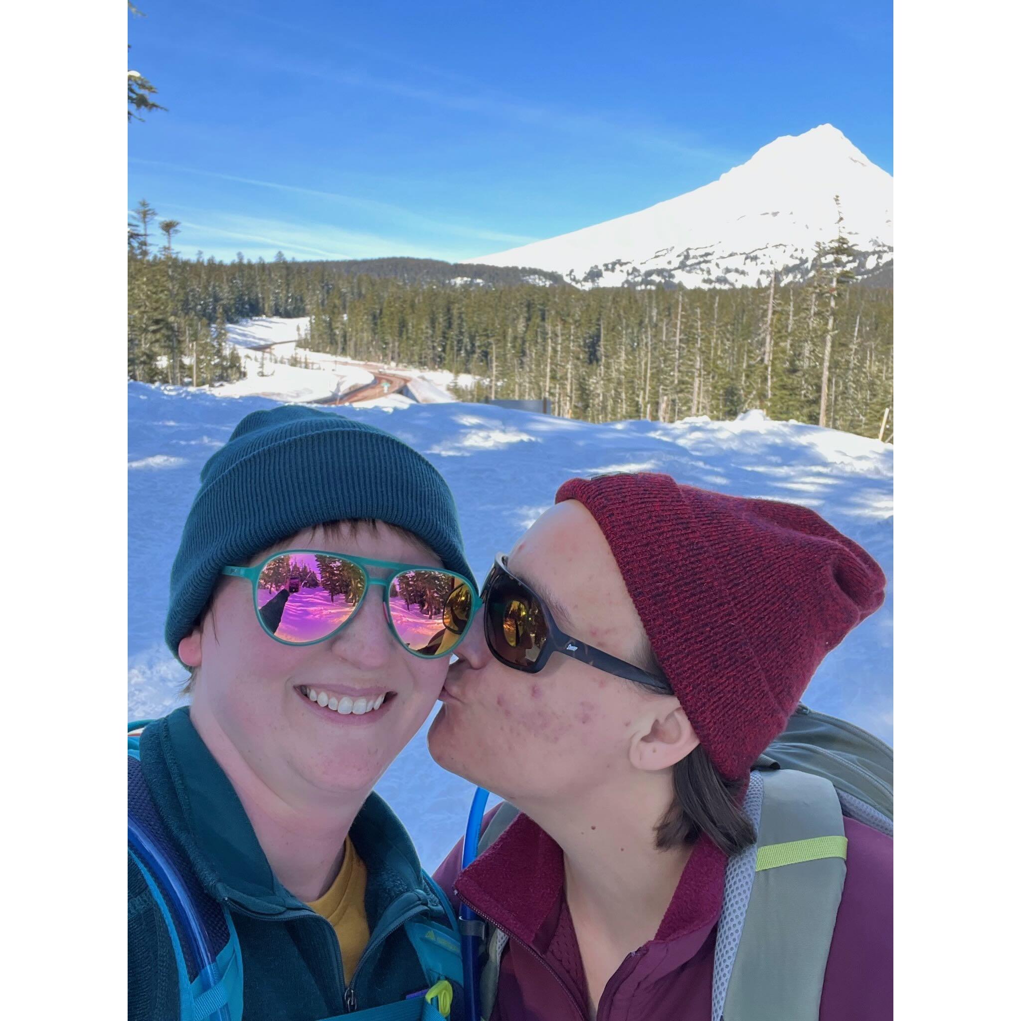 We love to snowshoe at Mt Hood