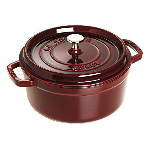 Staub 4 Quart Round Cocotte, Grenadine (1102487)