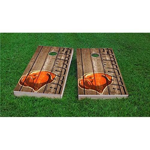 Tailgate Pro's Professional Football Team Cornhole Boards, Travel & Regulation Sizes, Comes with 2 Boards and 8 Corn Hole Bags