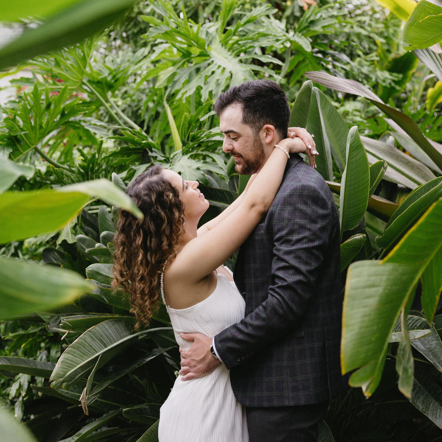 Conor and Ale's engagement shoot photos: Rawlings Conservatory in Baltimore.