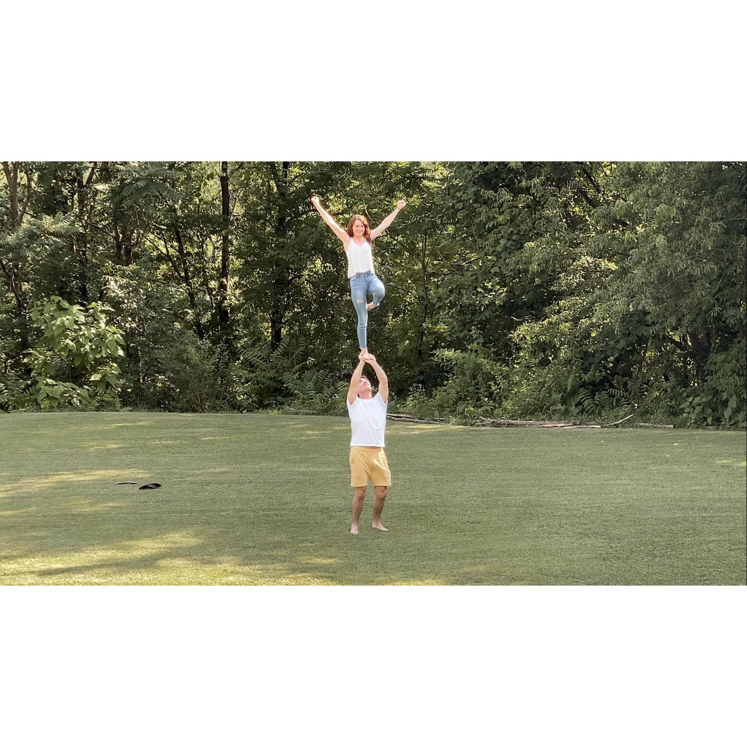Carter's first trip to Pennsylvannia to meet my extended family... shoulda known there would be at least one stunting picture.