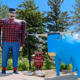 Paul Bunyan & Babe the Blue Ox Statues