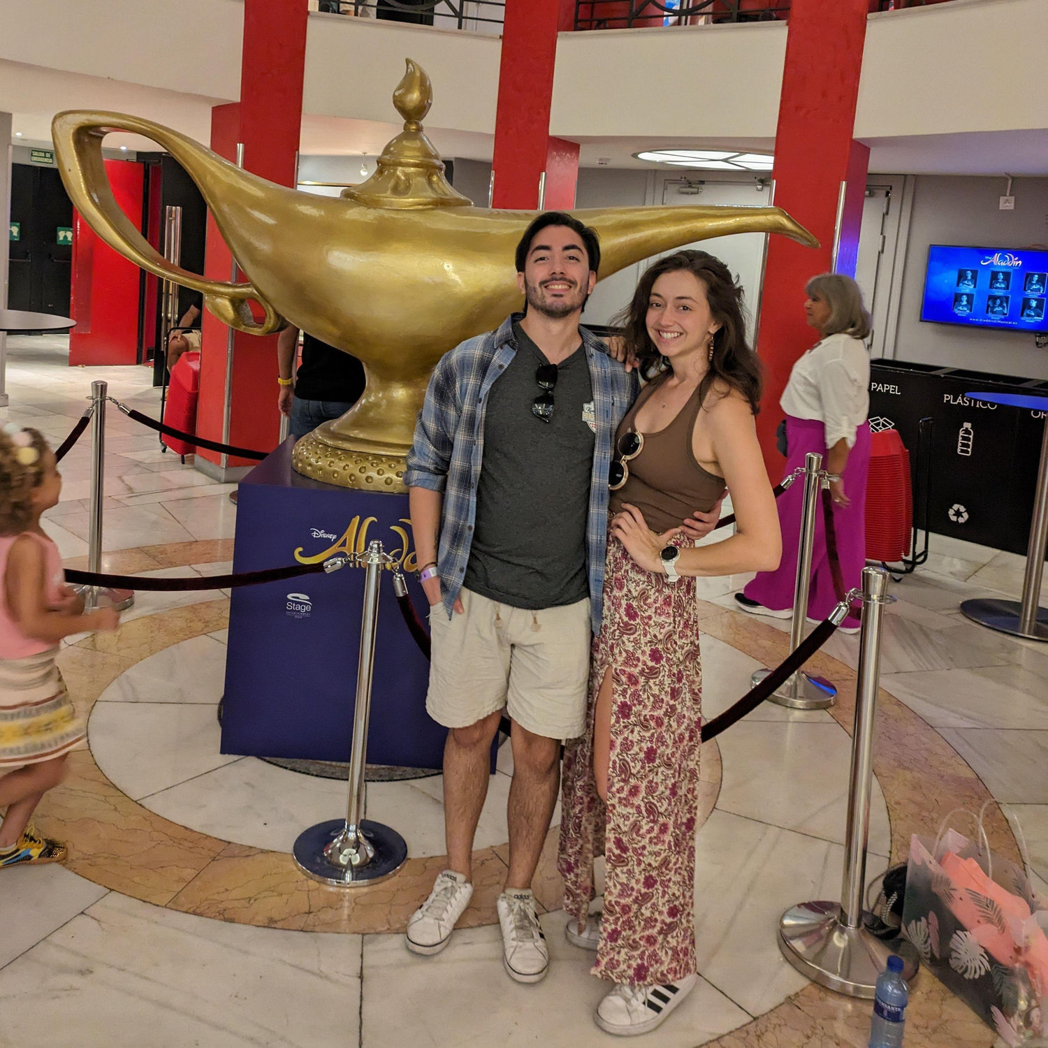 We got to see A Whole New World in Aladdin in Madrid, Spain - Sept. 2023