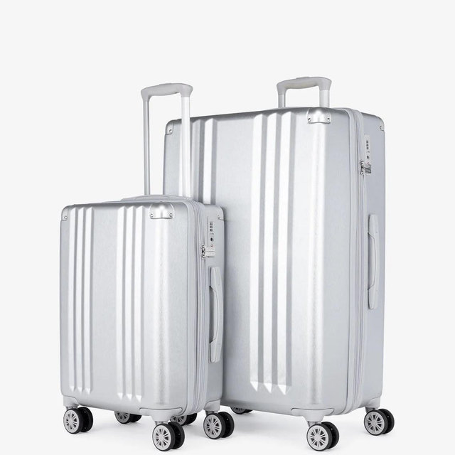 Ambeur 2-Piece Luggage Set (Silver)