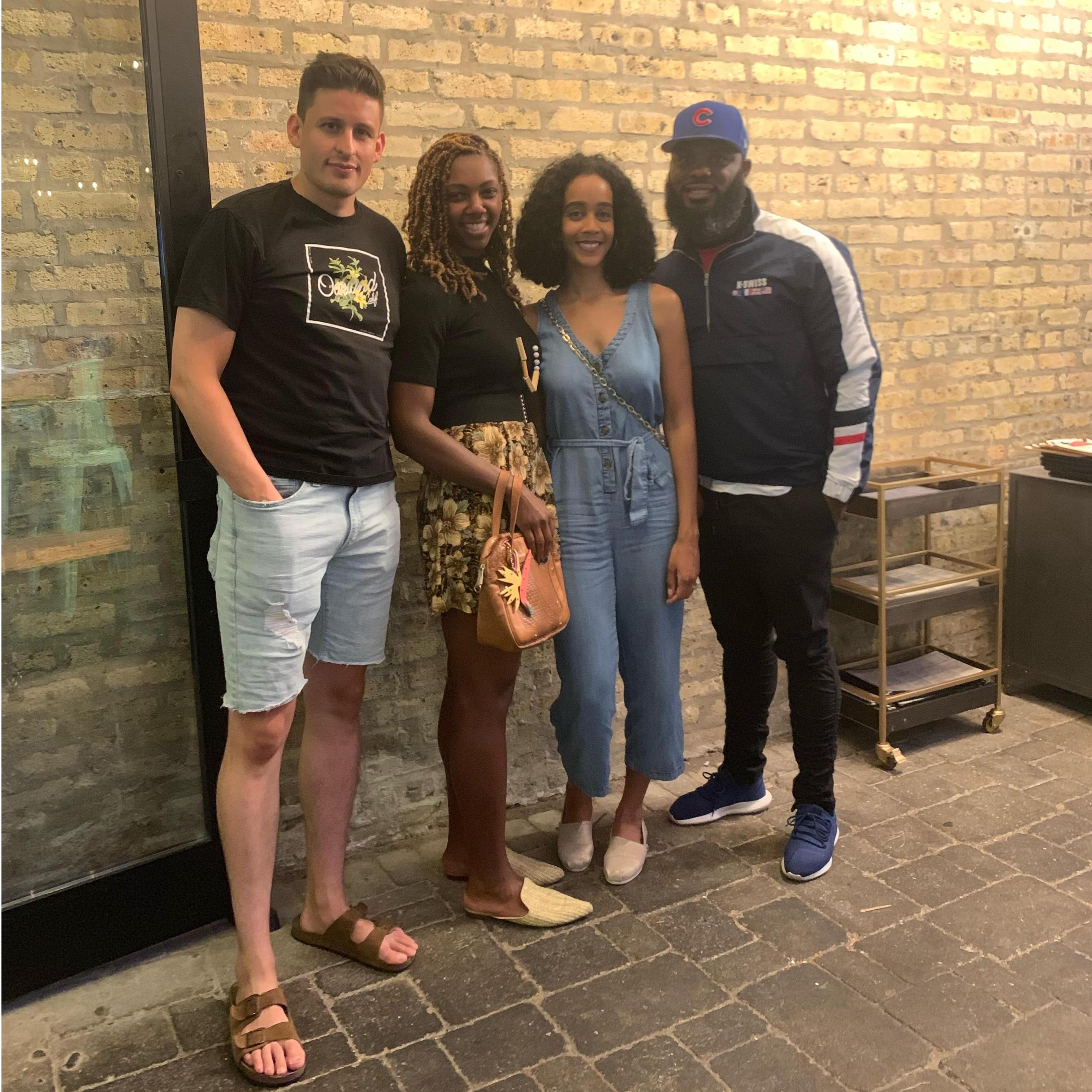 Hit the bar with Katie and Josh before the Cubs game
