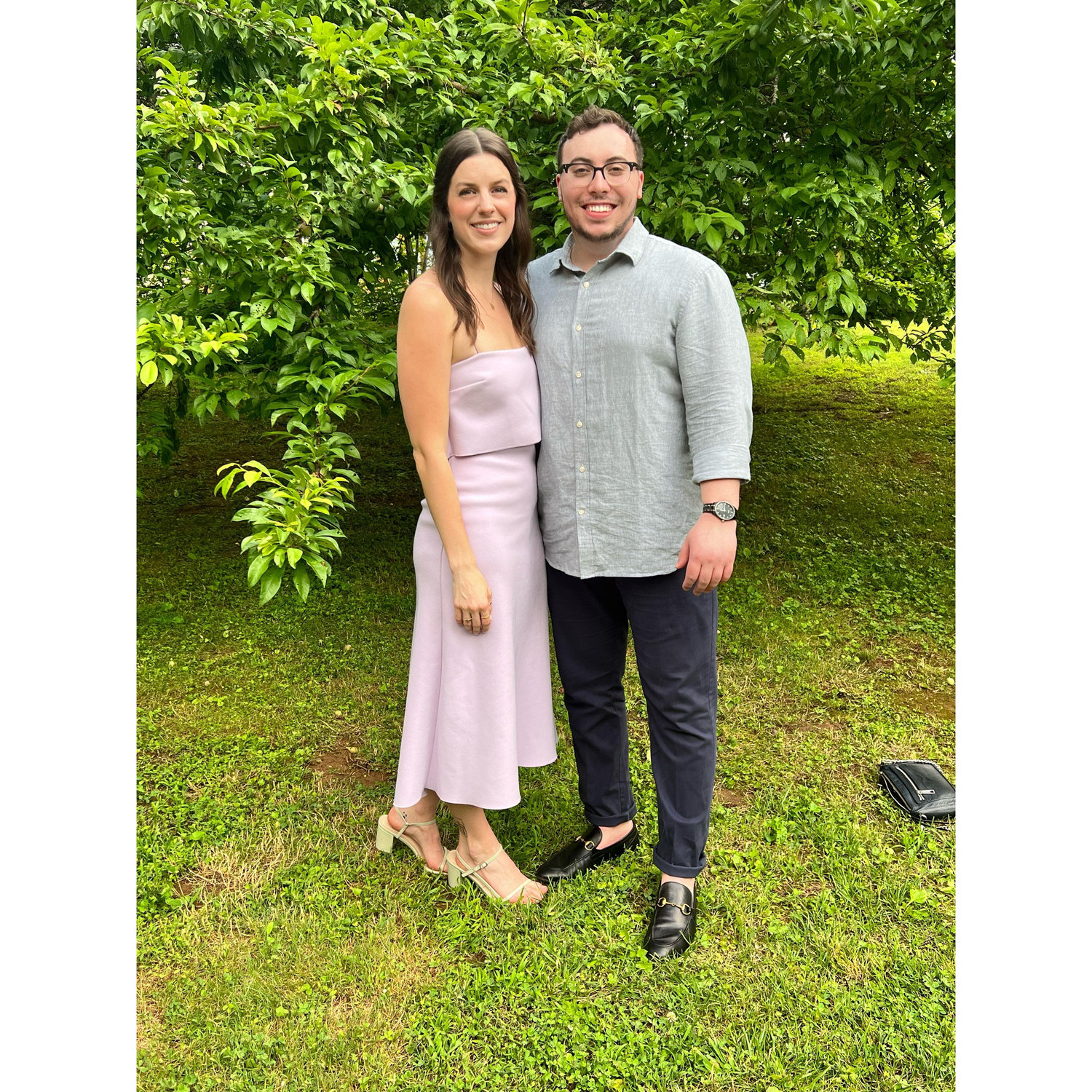 At the wedding of Brenna's brother, Sean. Fun fact, we said "I love you" for the first time this weekend!