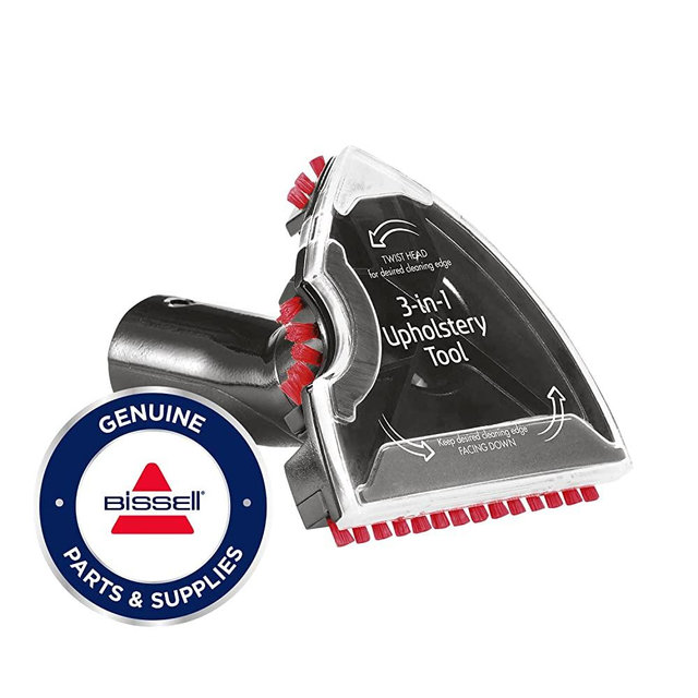 Bissell 3-in-1 Stair and Upholstery Tool | for Use Upright and Portable Carpet Cleaners | 2369, One Size, Black