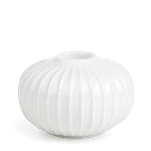 Kähler Hammershoi White Porcelain Candleholder, 3.2”, Set Of 3