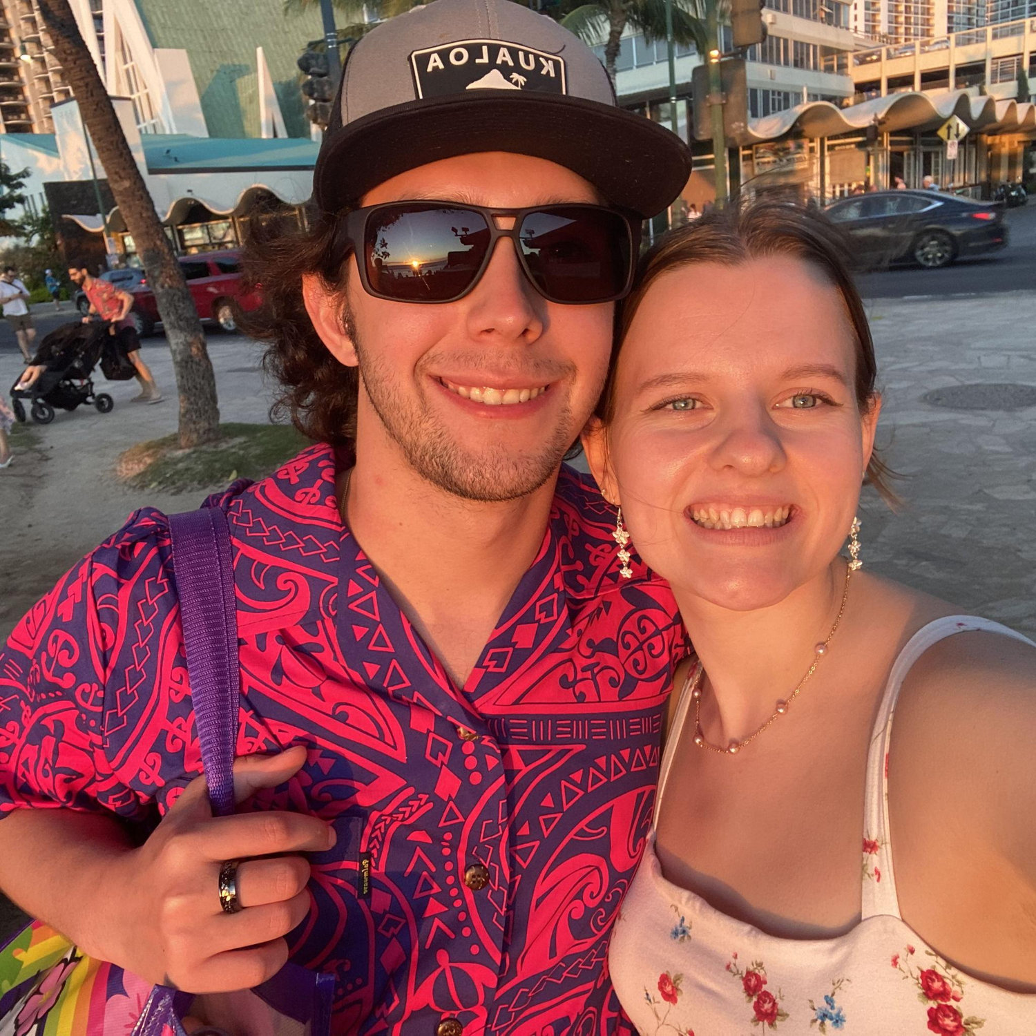 First picture after getting engaged!
