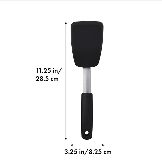 OXO Good Grips Small Silicone Flexible Turner Black