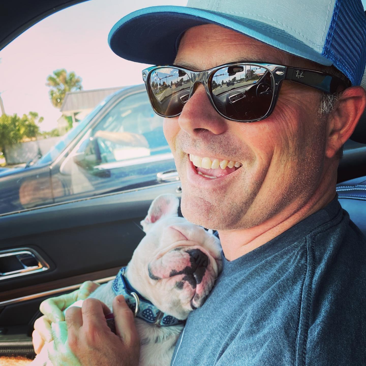 Absolutely adorable Betty White and Brett after a day at the dog park in 2019