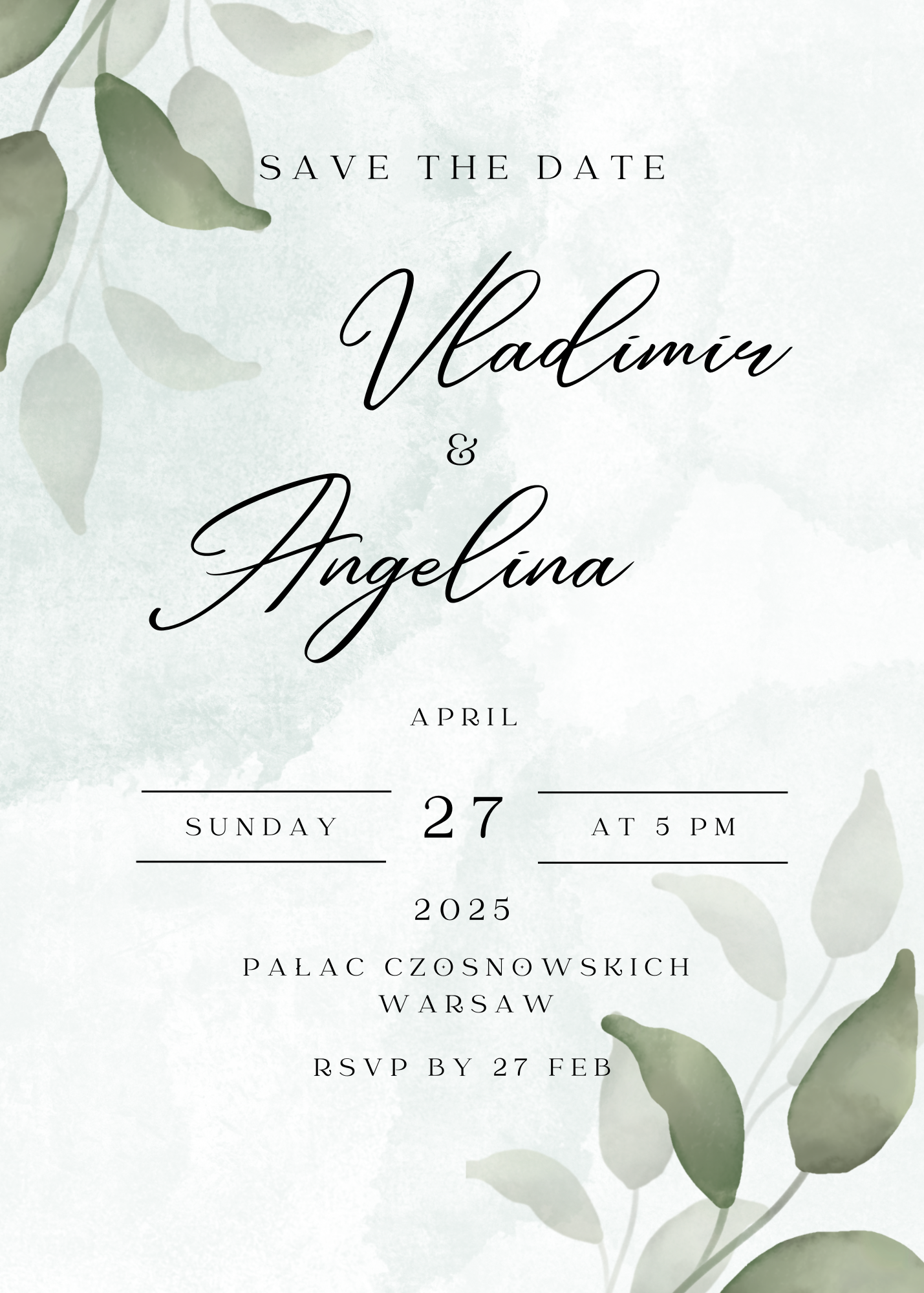 The Wedding Website of Vladimir Savelieff and Angelina Eismant