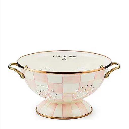 MacKenzie-Childs Check Enamel Colander - Large