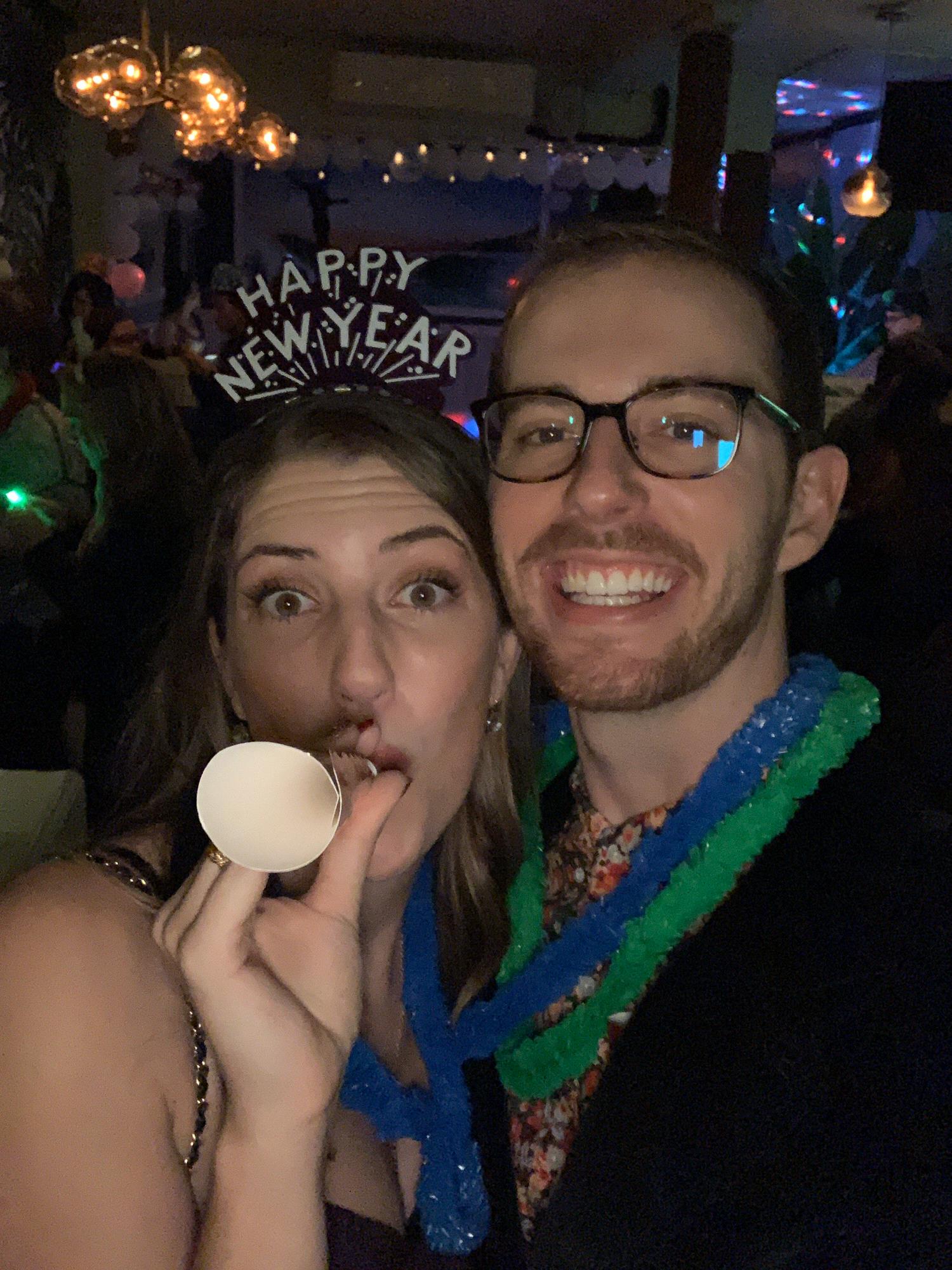 Happy New Years from the lovebirds!