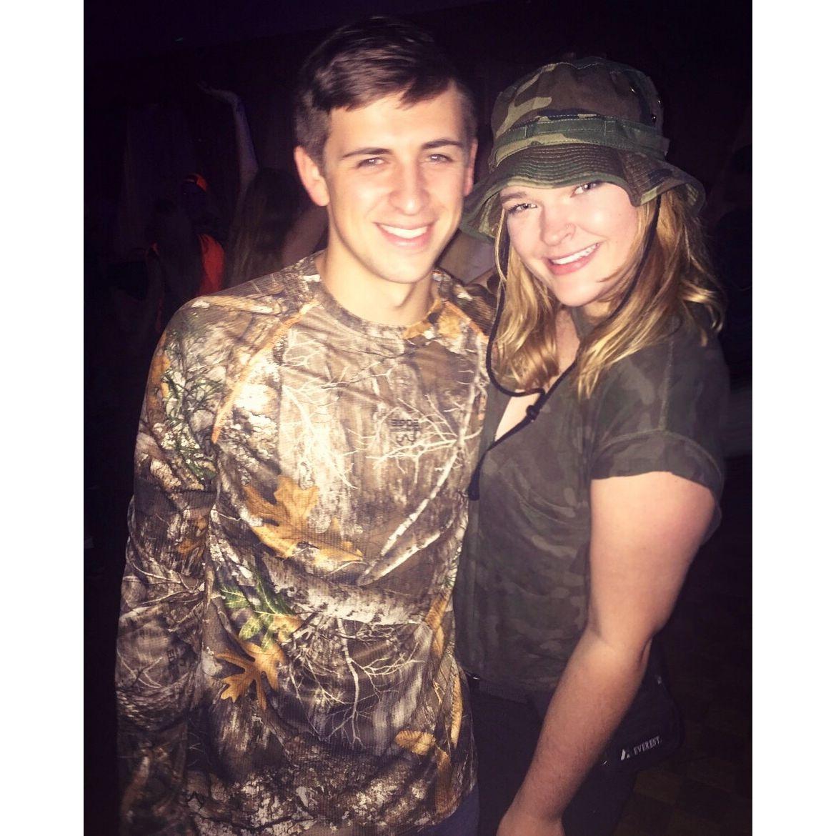 2018 - First "Mallard" date party w/ ADPi (any excuse to whip out the camo bucket hat).