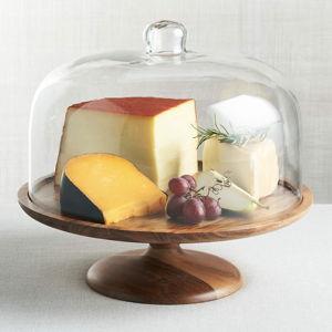 Carson Acacia Wood Cake Pedestal