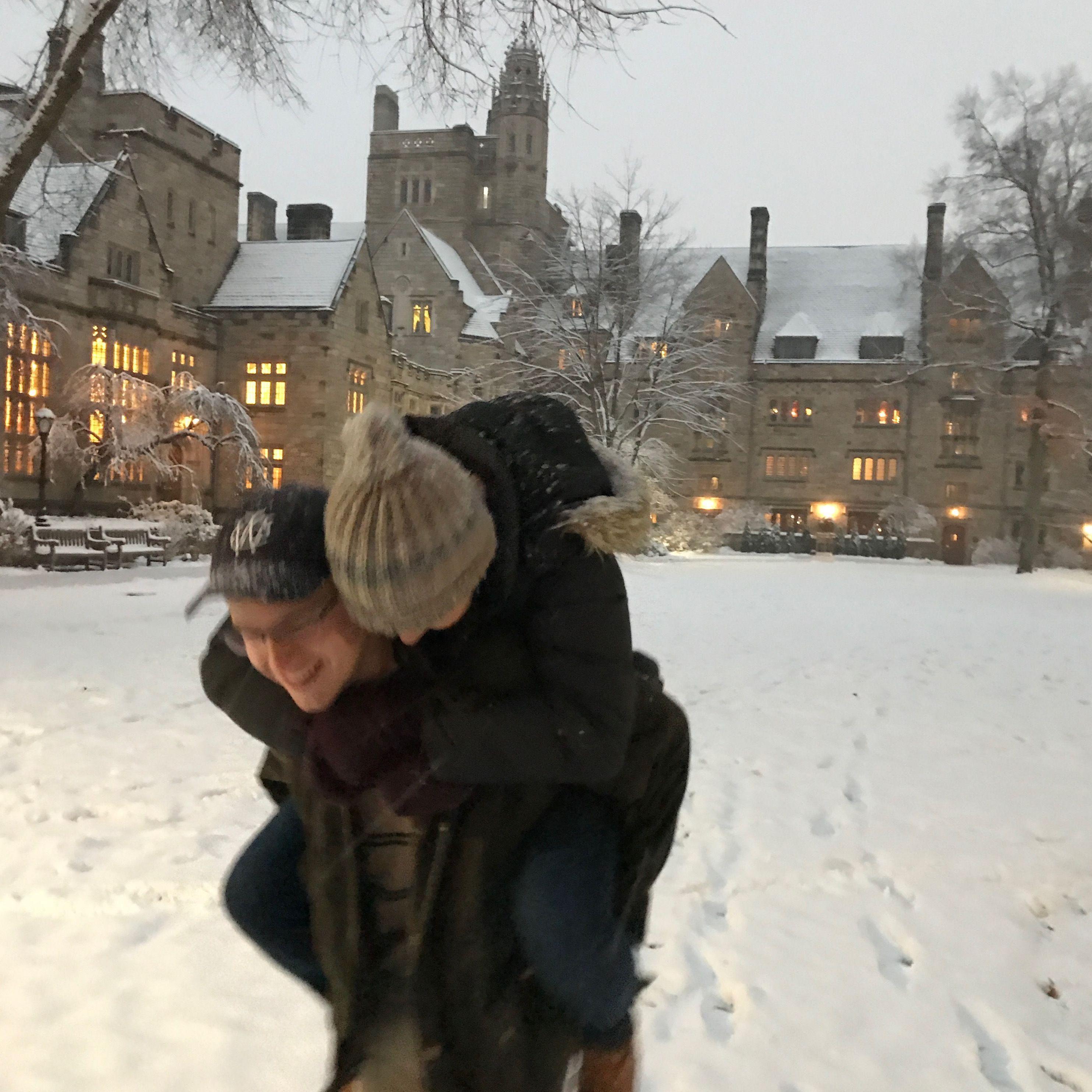 Annalise and John were in the same Residential College at Yale. This is where their dorms were, as well as the library, dining hall, etc. They spent a lot of time in this courtyard over the years!