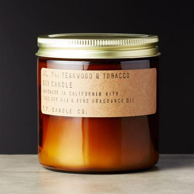 Teakwood and Tobacco Soy Candle 12.5 Oz