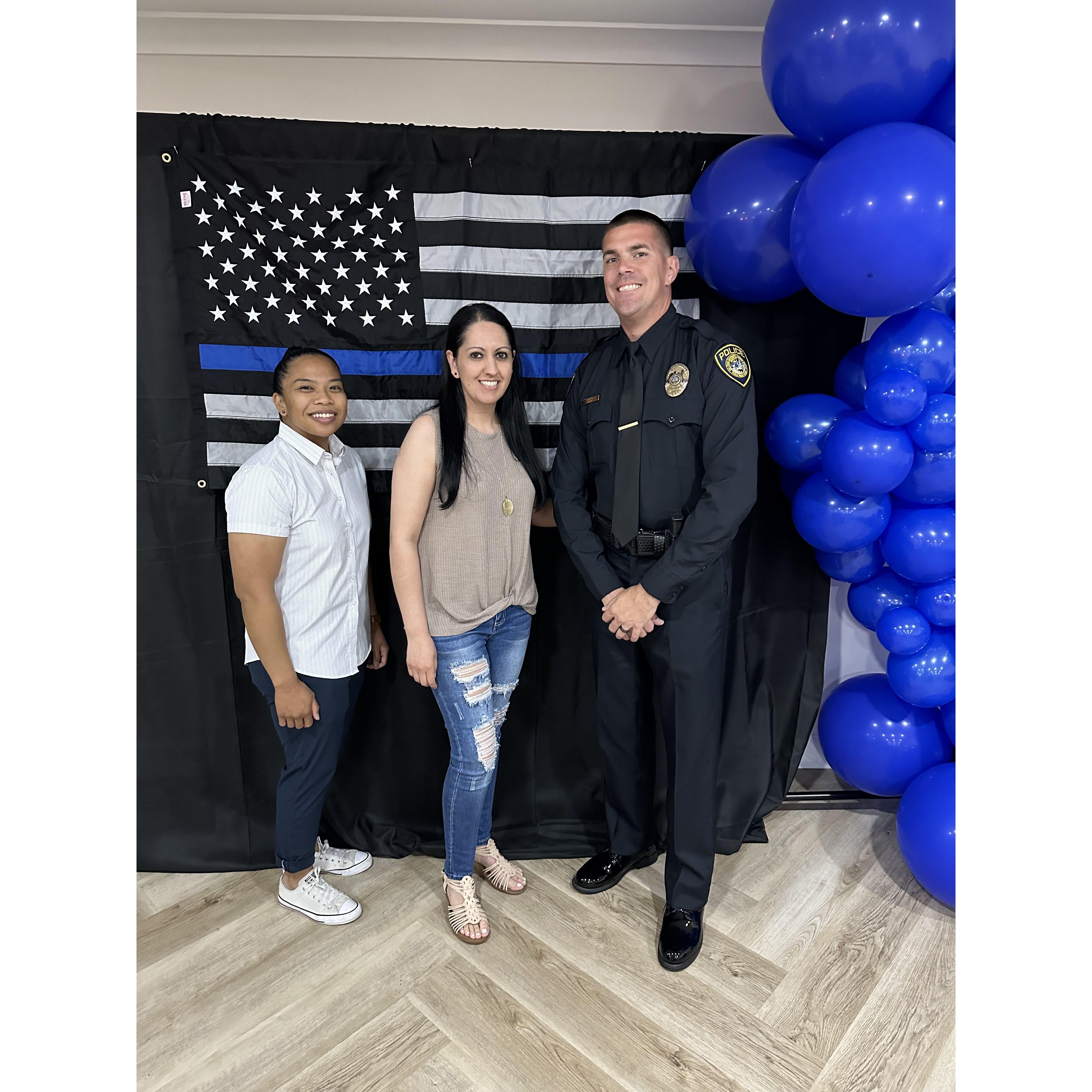 This was the first time Melina introduced me as her, "girlfriend," at Nate's graduation party. You wouldn't know it by this picture though, I'm awkward.